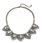 Silvio Crystal Art Deco Vintage Glam Bib Necklace